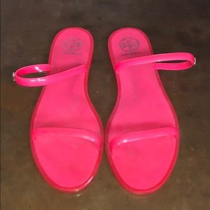 Tory Burch jelly slides